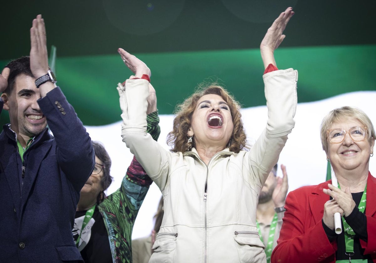 María Jesús Montero, el pasado fin de semana en el Congreso que la proclamó secretaria general del PSOE andaluz