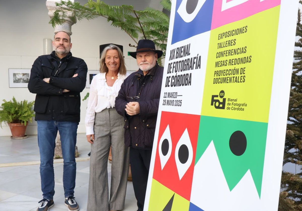 Óscar Fernández, Isabel Albás y José Gálvez, en la presentación