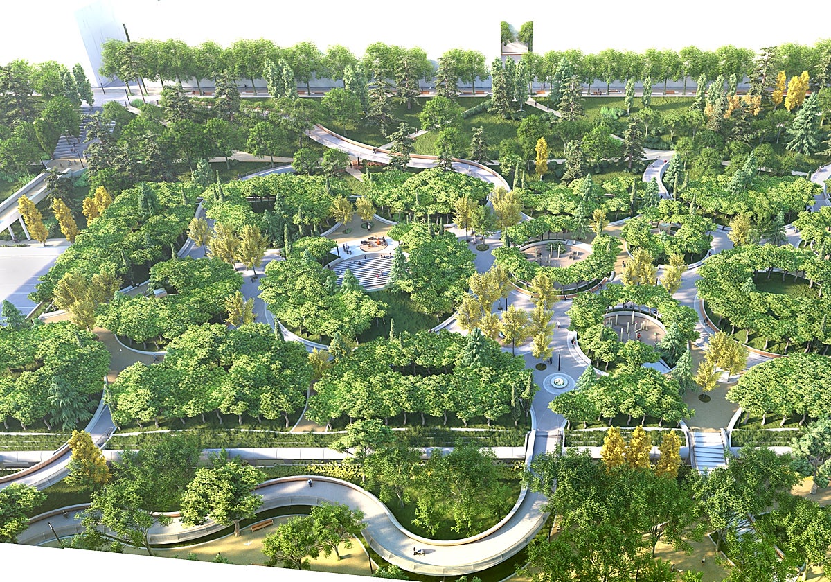 Recreación del futuro Parque Ventas