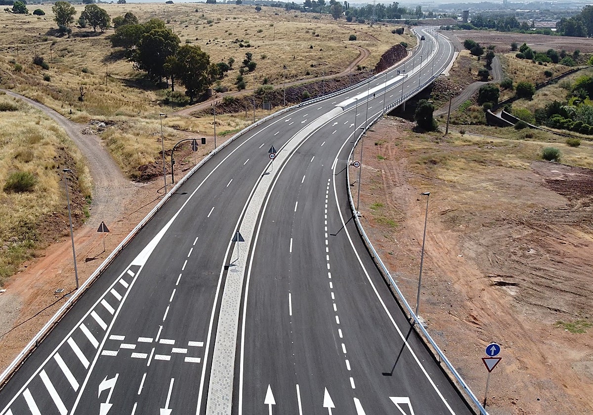 Trazado de la parte municipal de la Ronda Norte de Córdoba