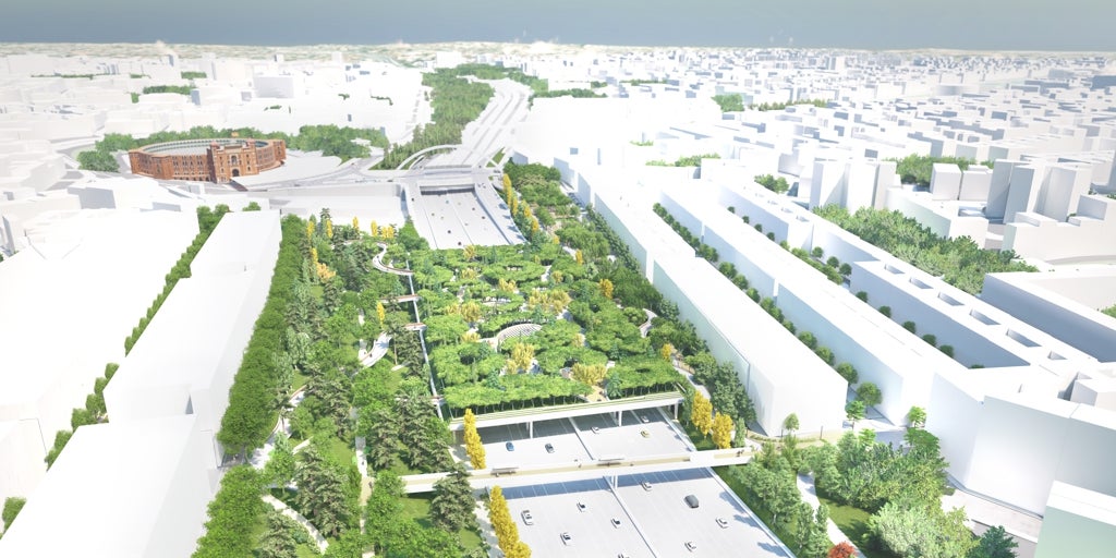 Una plataforma verde en M-30 para llegar a Salamanca y Linear City