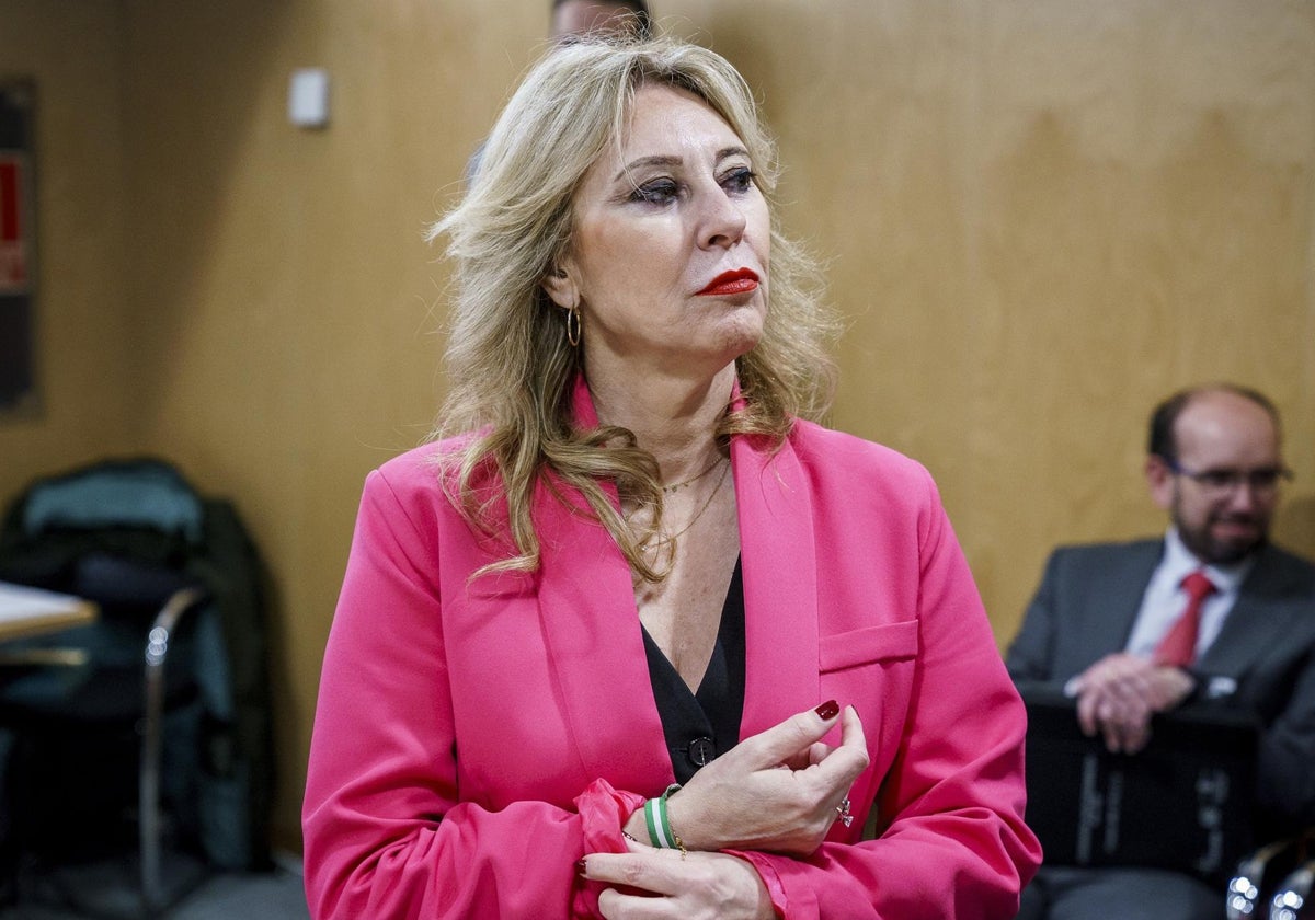 Carolina España, este miércoles, antes de abandonar el Consejo Consejo de Política Fiscal y Financiera