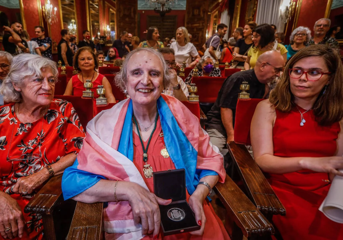 Kim Pérez, en un acto en el Ayuntamiento de Granada en el año 2022