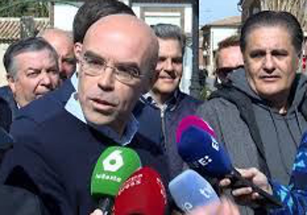 El jefe de la Delegación de Vox en Bruselas, Jorge Buxadé, en Pulgar (Toledo)