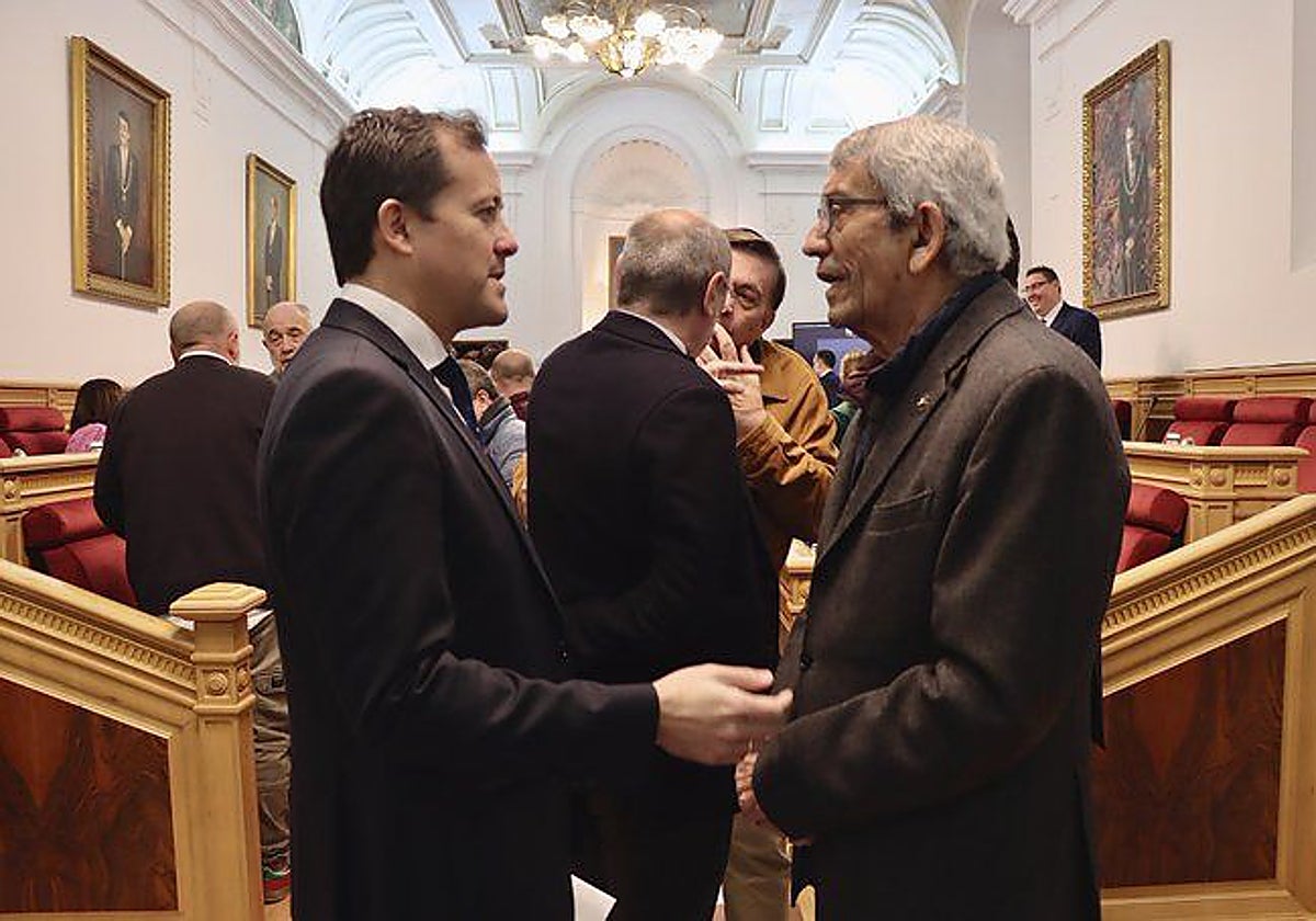 Carlos Velázquez con el exalcalde Joaquín Sánchez Garrido