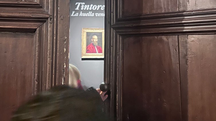 Un murciélago se cuela en el Museo del Greco y se posa sobre el cuadro de Tintoretto