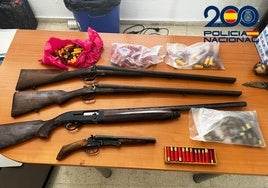Intervenidas cuatro armas de fuego relacionadas con los tiroteos entre clanes rivales de Linares