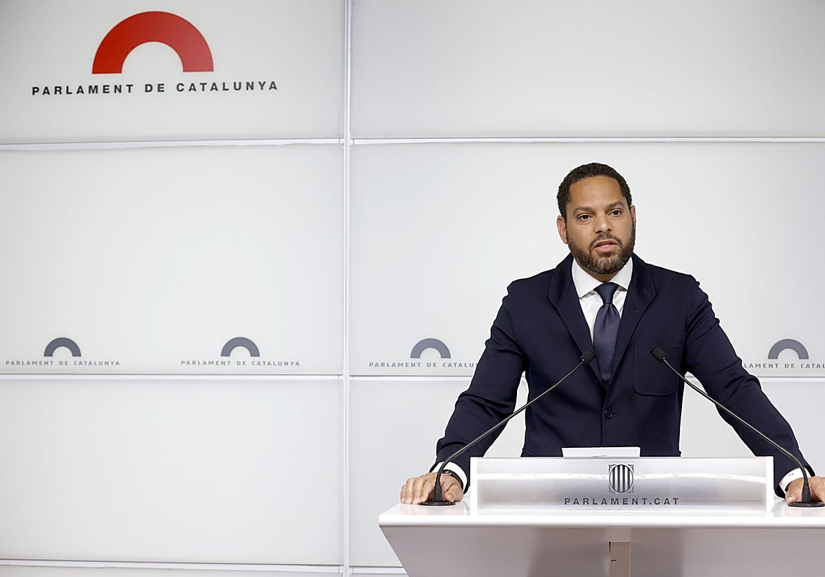 El secretario general de Vox y presidente del partido en Cataluña, Ignacio Garriga