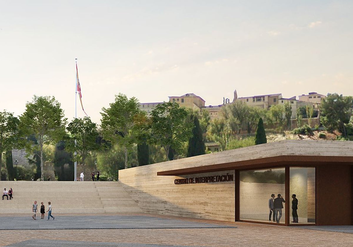 El acceso al Centro de Interpretación será a través de un plaza pública que contará con un graderío que permitirá la organización de eventos culturales