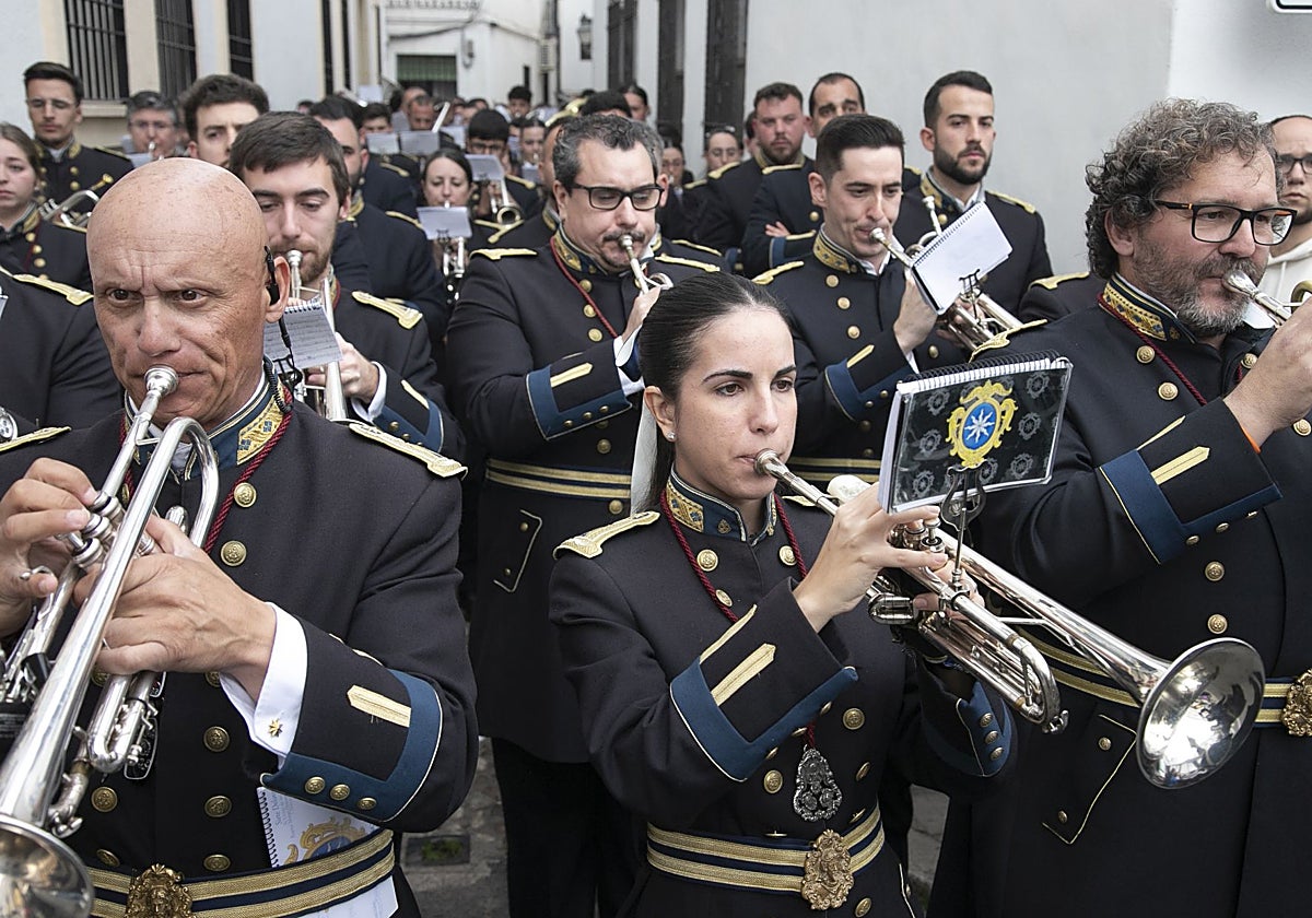Músicos de la banda de la Redención de Córdoba