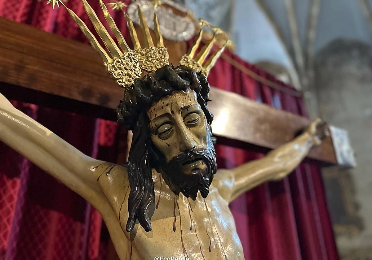El Santísimo Cristo de San Álvaro, en veneración en la iglesia de San Agustín
