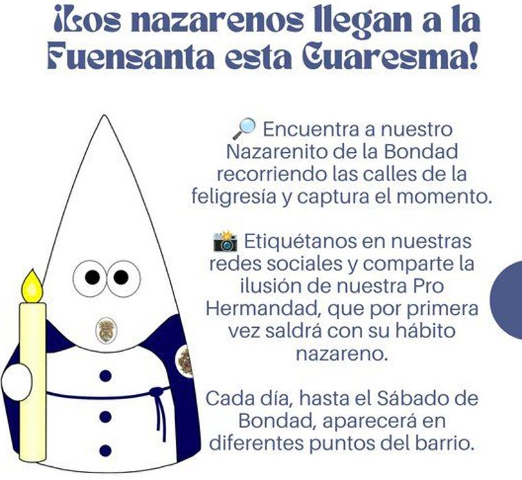Nazareno de la Bondad protagonista de la campaña en redes