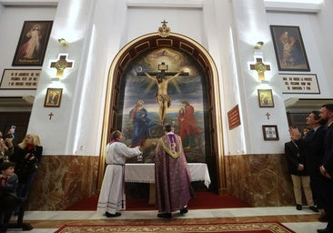 Un espectacular calvario pictórico realza al Cristo de la Confianza en la iglesia de la Inmaculada de Córdoba