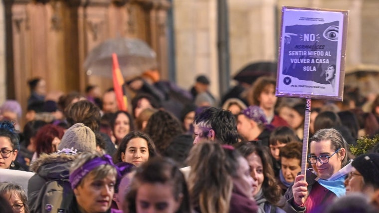 Manifestación en Burgos