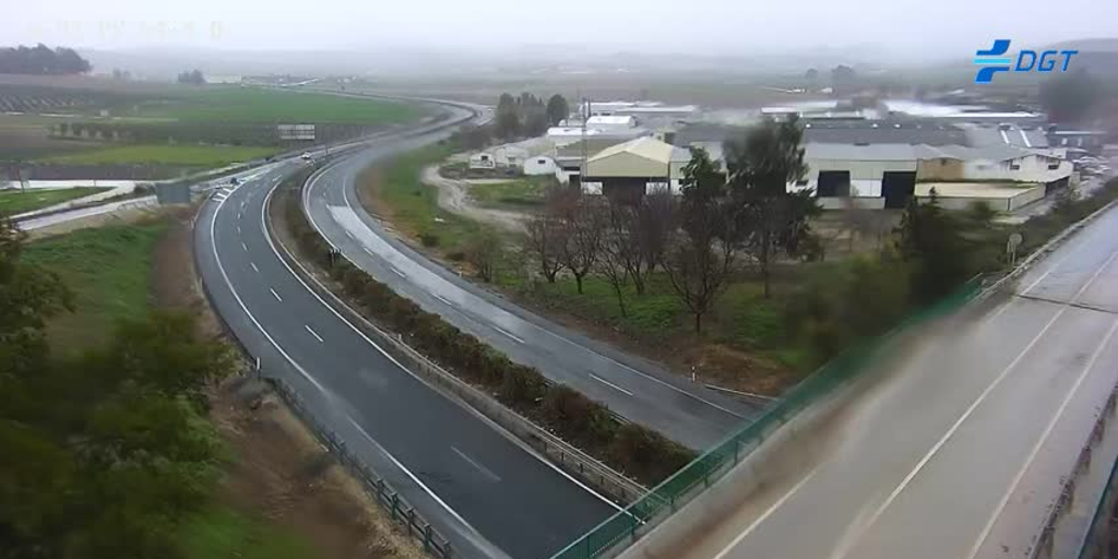 La lluvia provoca cortes en carreteras de Huelva, Cádiz y Sevilla