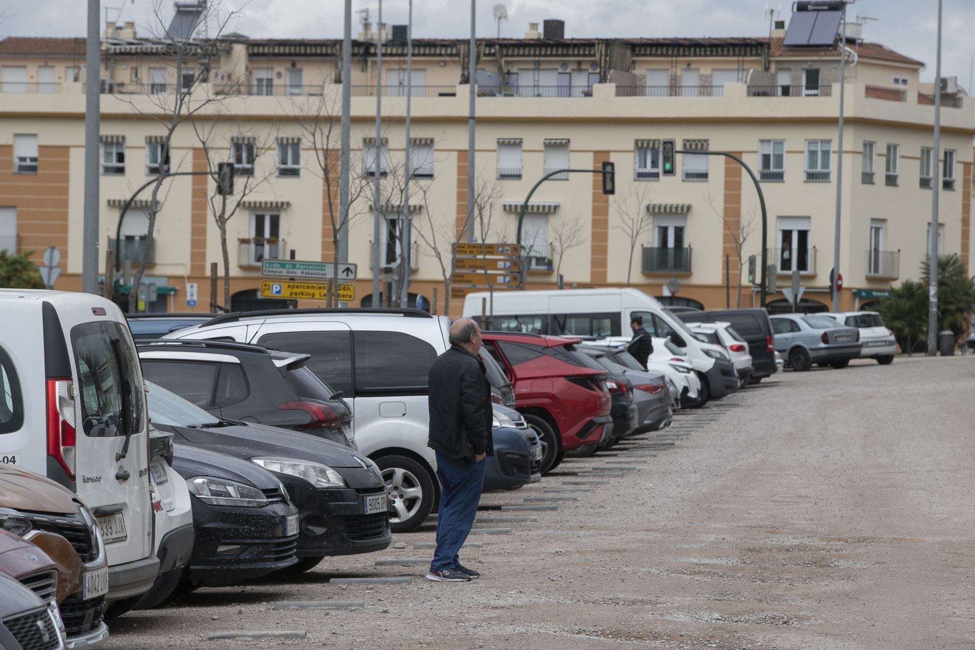 La actividad de los gorrillas en el barrio del Arcángel, en imágenes