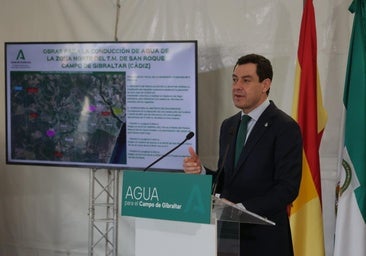 Moreno presentó las conducciones de agua en San Roque