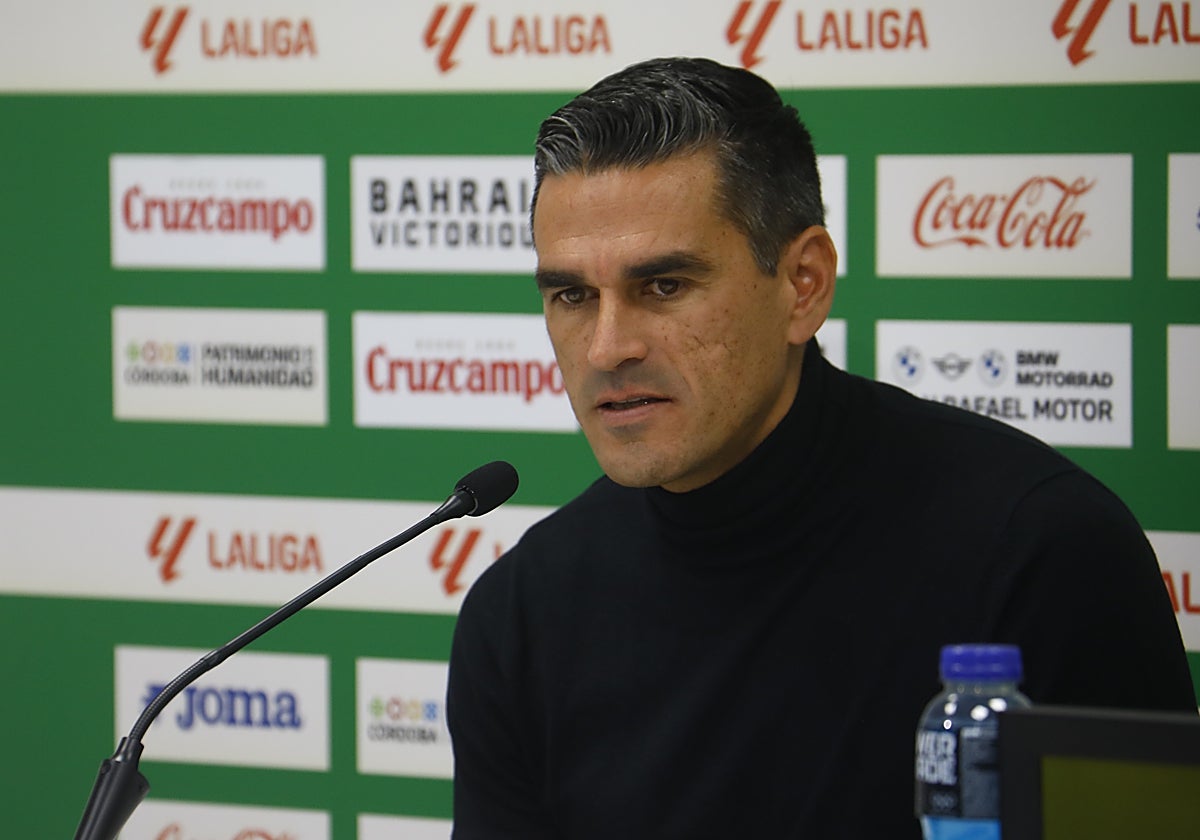 Juan Gutiérrez 'Juanito' en la sala de prensa de El Arcángel