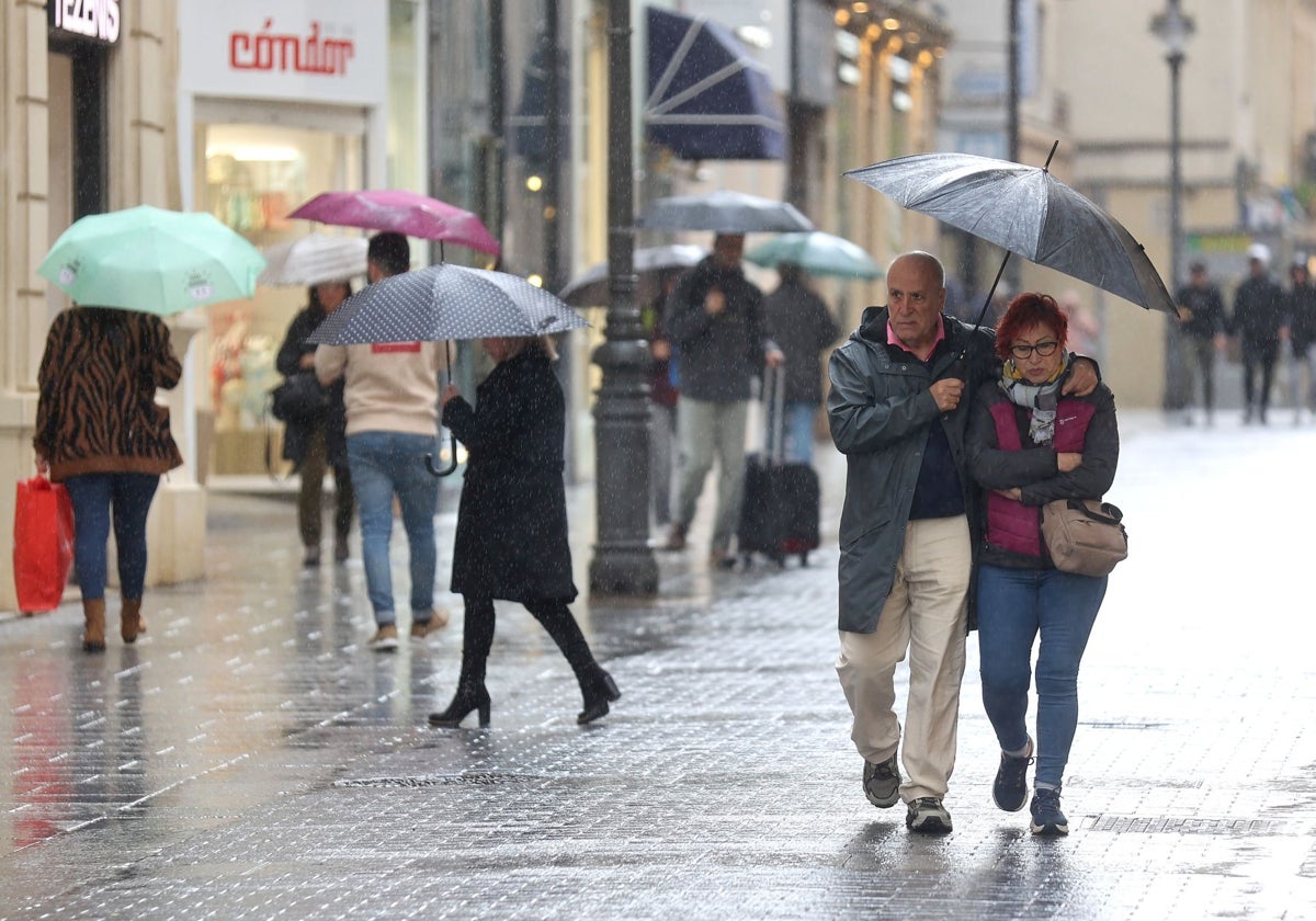 Día de lluvia en Córdoba