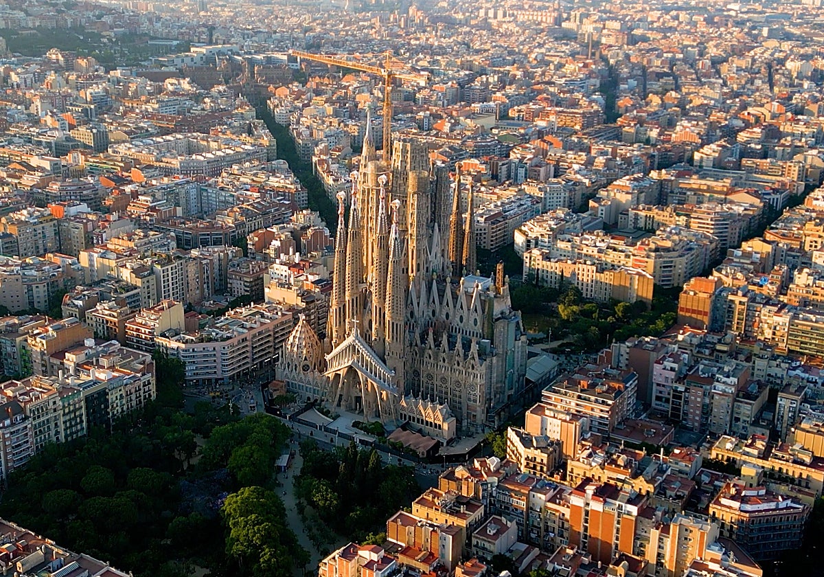 Vista aèria de Barcelona