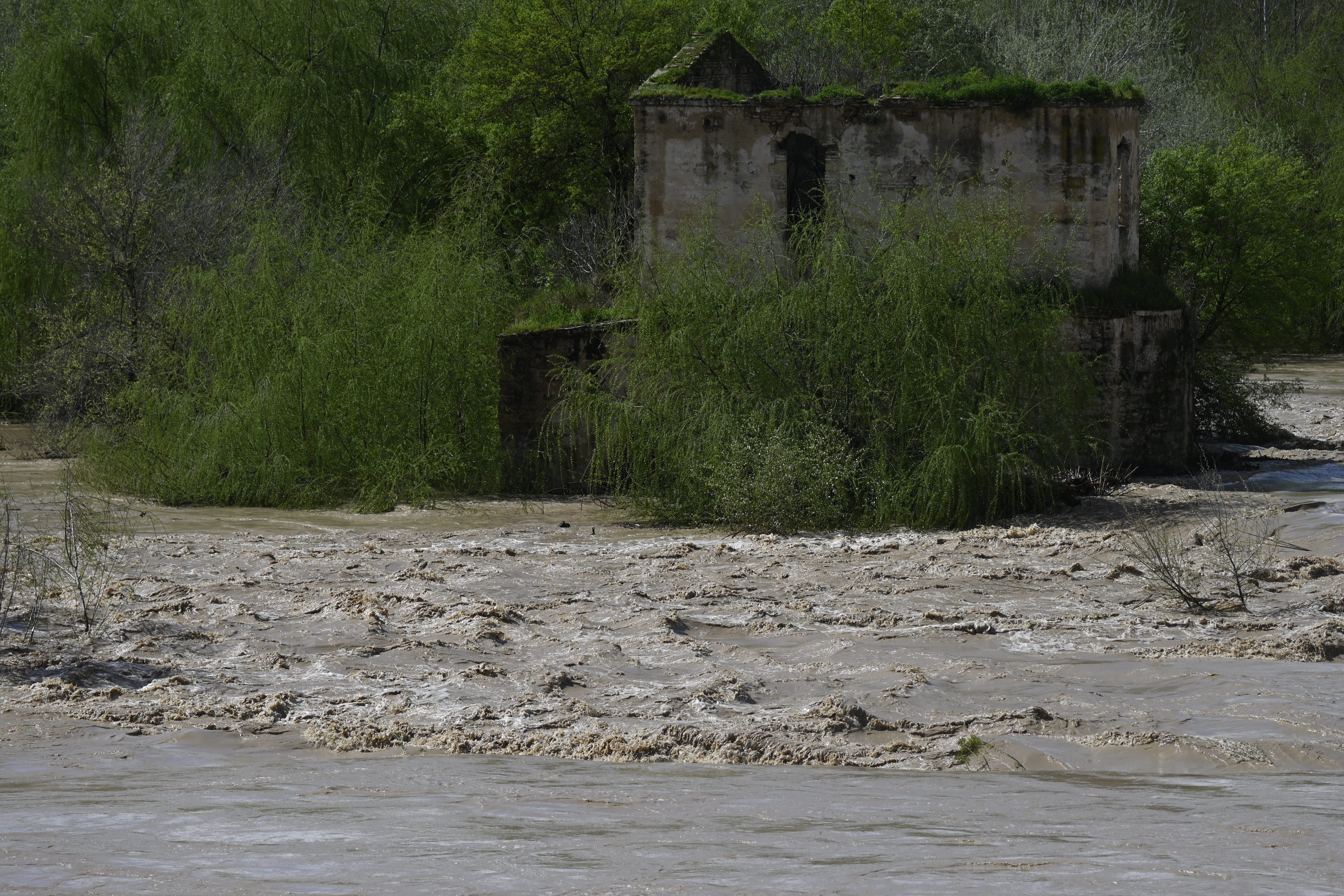 La inquietante crecida del río Guadalquivir a su paso por Córdoba, en imágenes