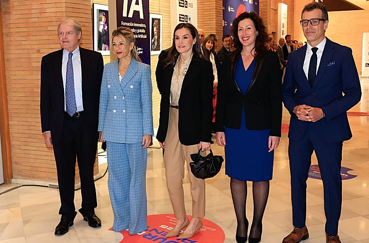 La Reina Doña Letizia a su llegada al auditorio Maestro Padilla de Almería