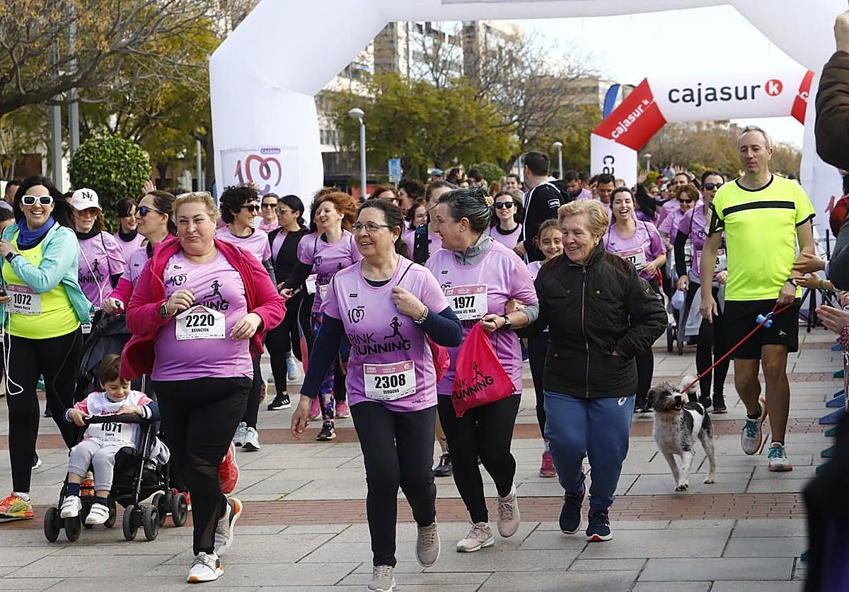 Participantes de la Pink Running el año pasado