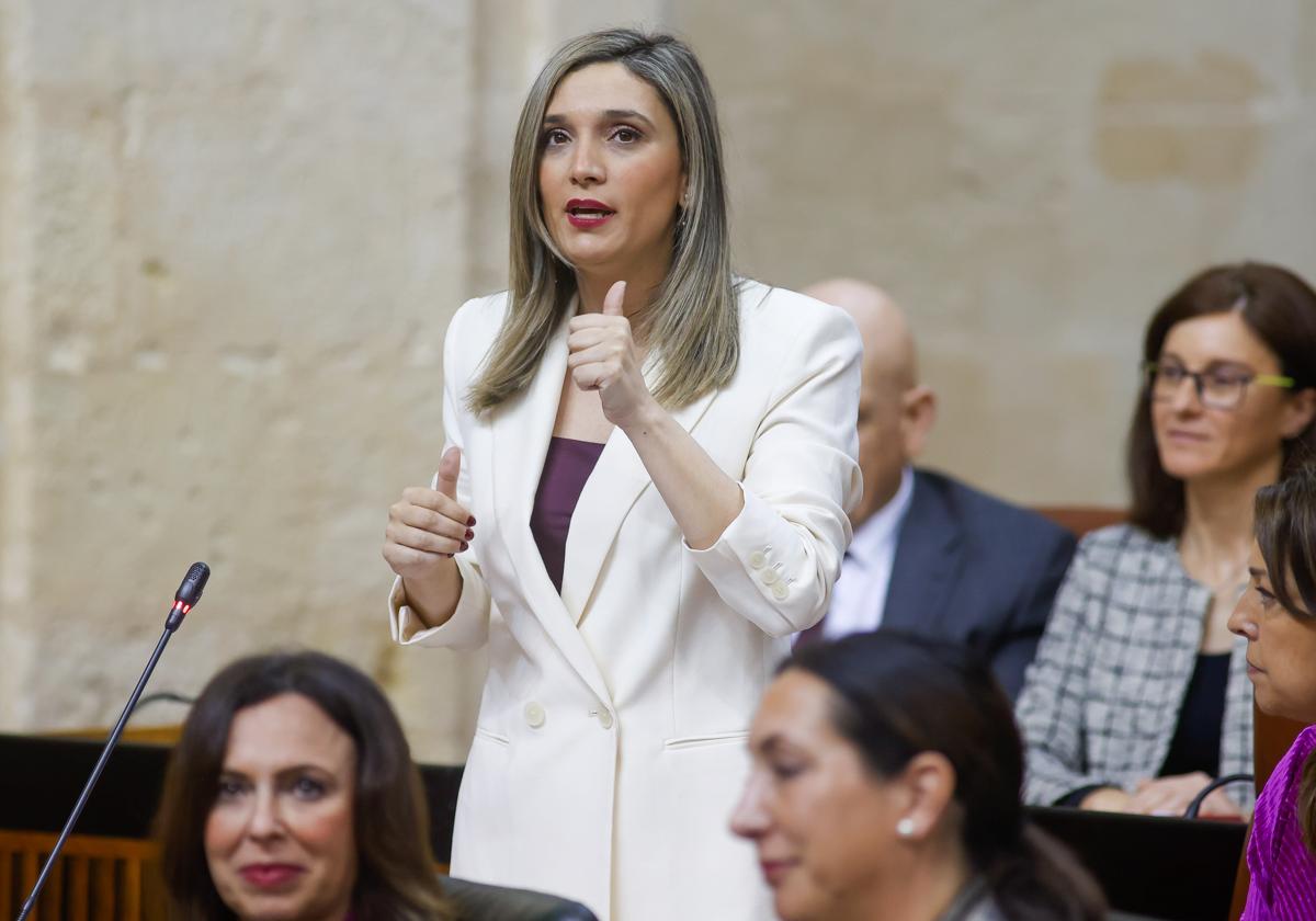 La nueva portavoz del PSOE en el Parlamento, María Márquez
