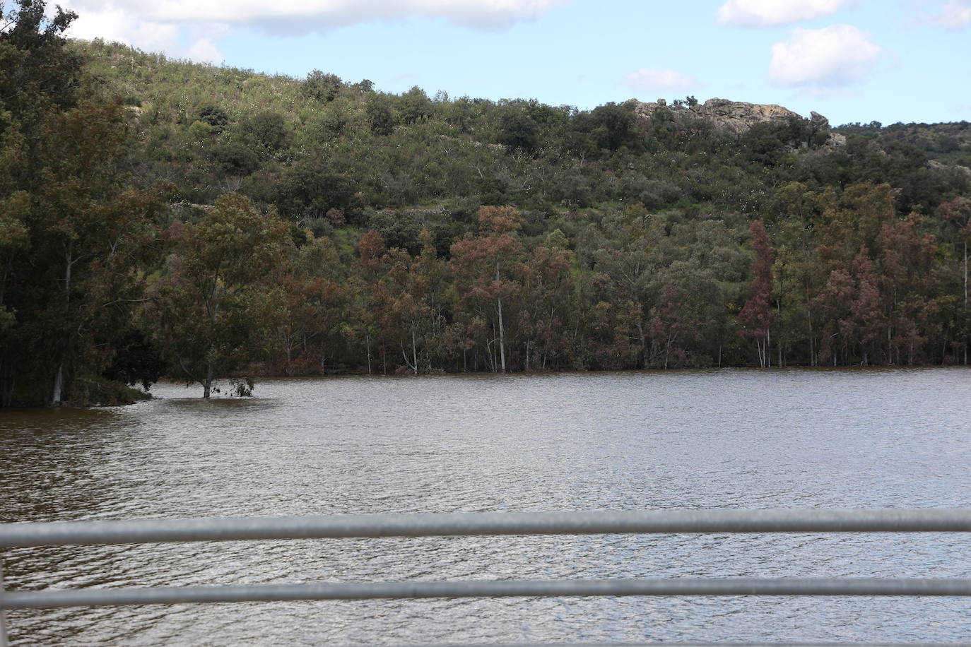 Los embalses de San Rafael de Navallana y Guadalmellato rozan el lleno absoluto, en imágenes