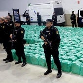 Las trece toneladas de cocaína intercep`adas en Algeciras (cádiz) por la Policía