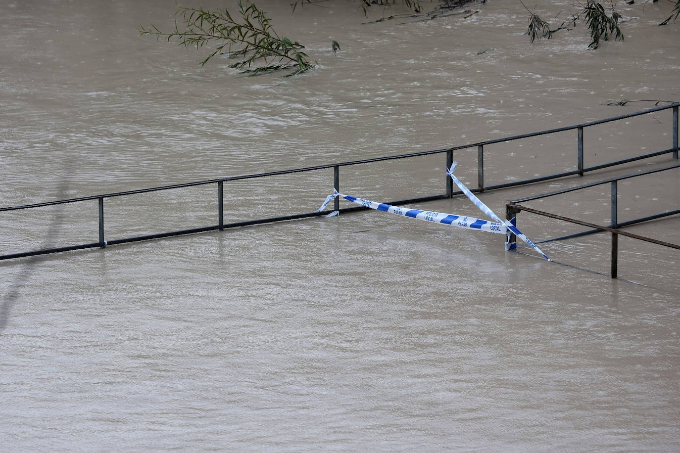 El impetuoso cauce del río Guadalquivir a su paso por Córdoba, en imágenes