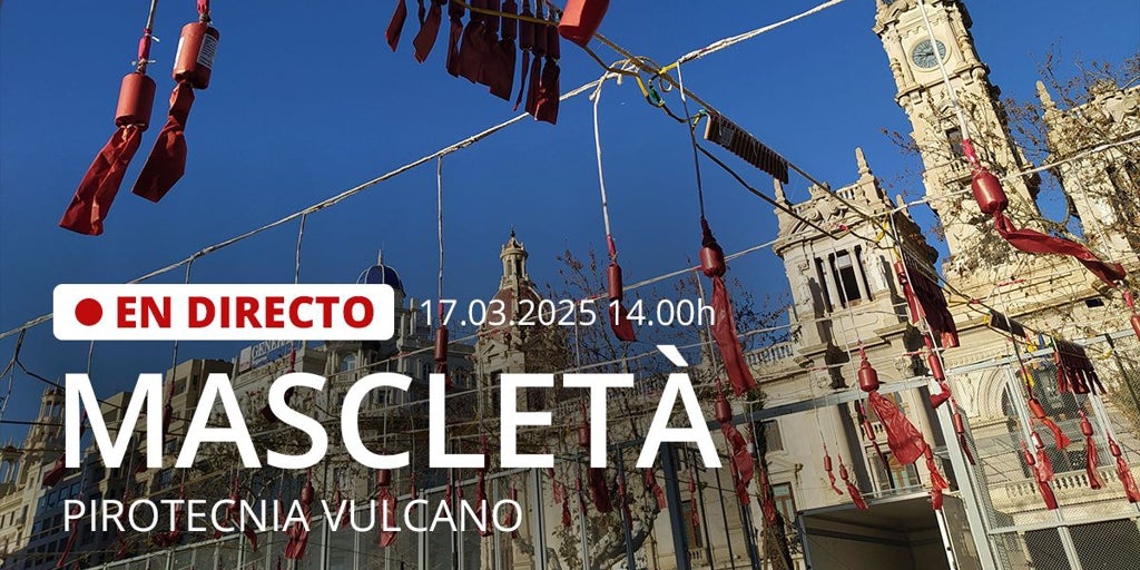 Mascletà en directo de hoy, 17 de marzo, de las Fallas de Valencia 2025