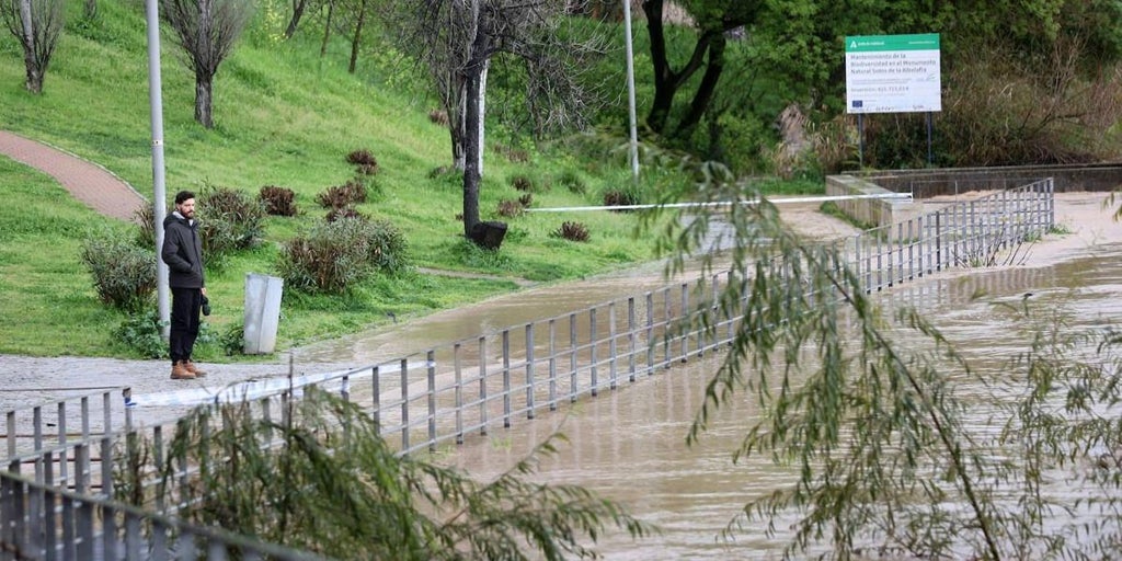 Diecinueve ríos de Andalucía, en nivel rojo por su elevado nivel de caudal tras las lluvias de Laurence