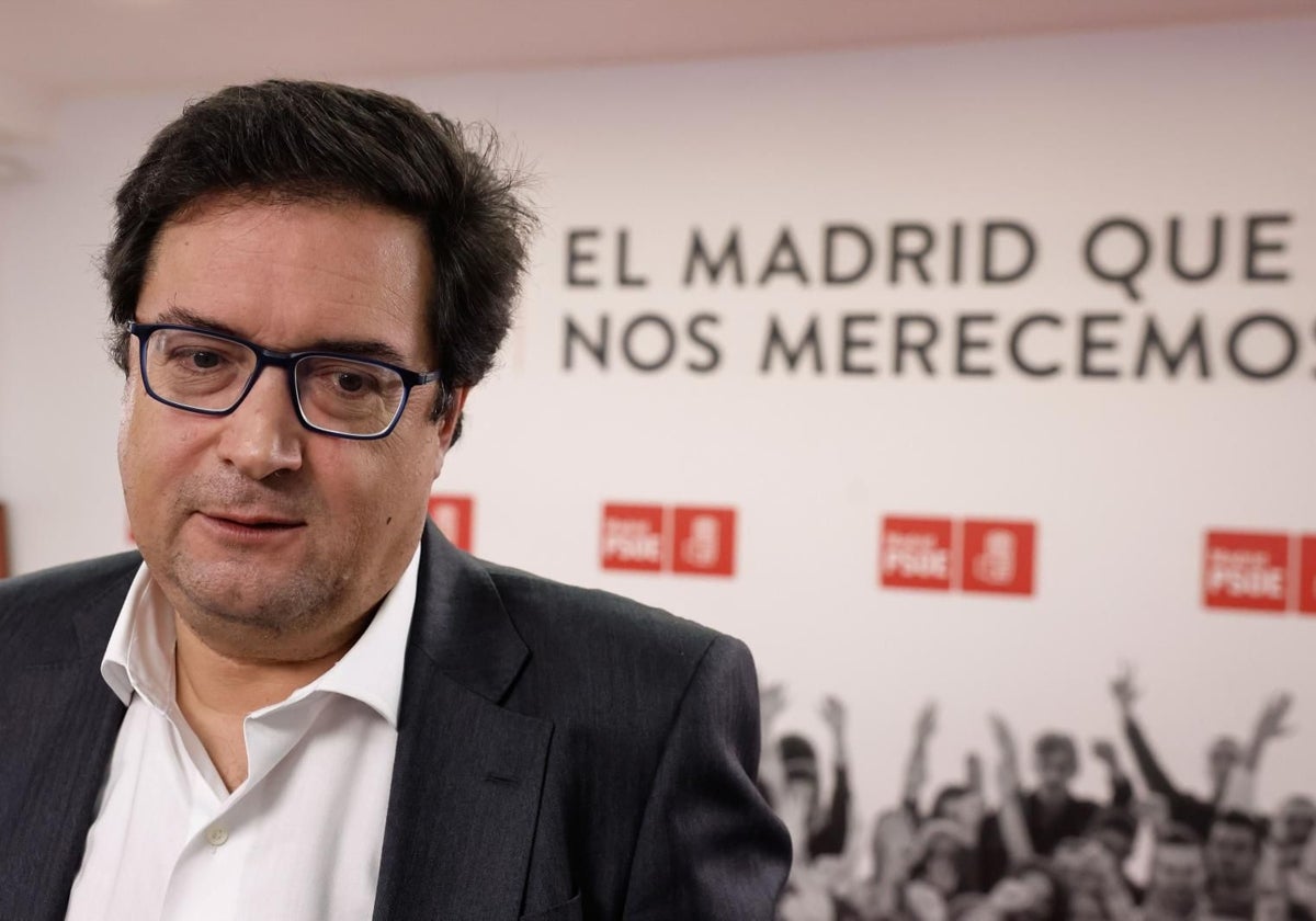 El secretario general del PSOE de Madrid, Óscar López