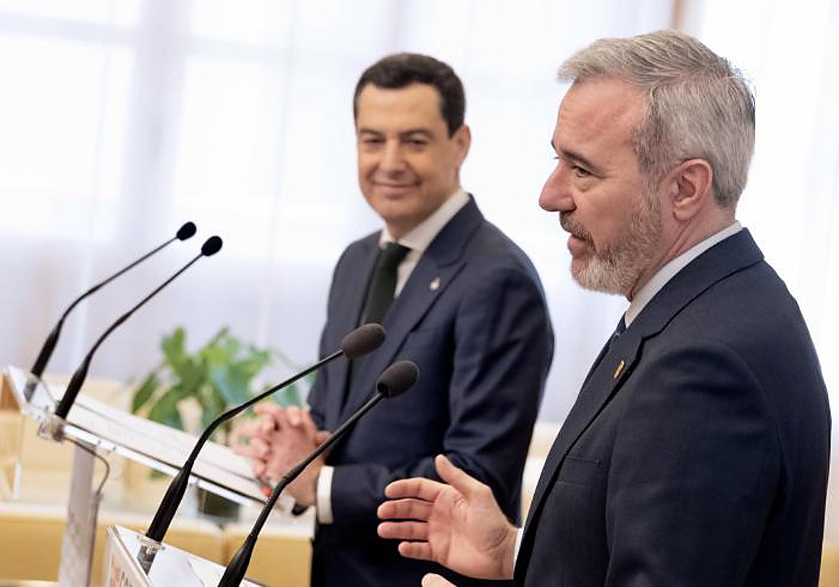 Aragón y Andalucía firman un protocolo general para impulsar infraestructuras y comunicaciones clave