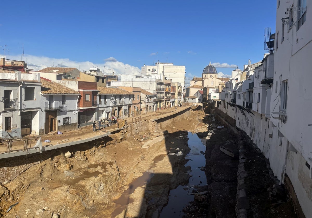 Imagen de la localidad valenciana de Chiva, días después de la catastrófica dana