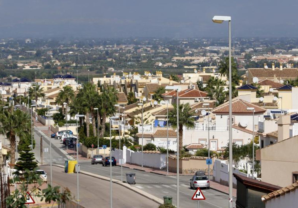 Urbanizaciones en la comarca de la Vega Baja de Alicante