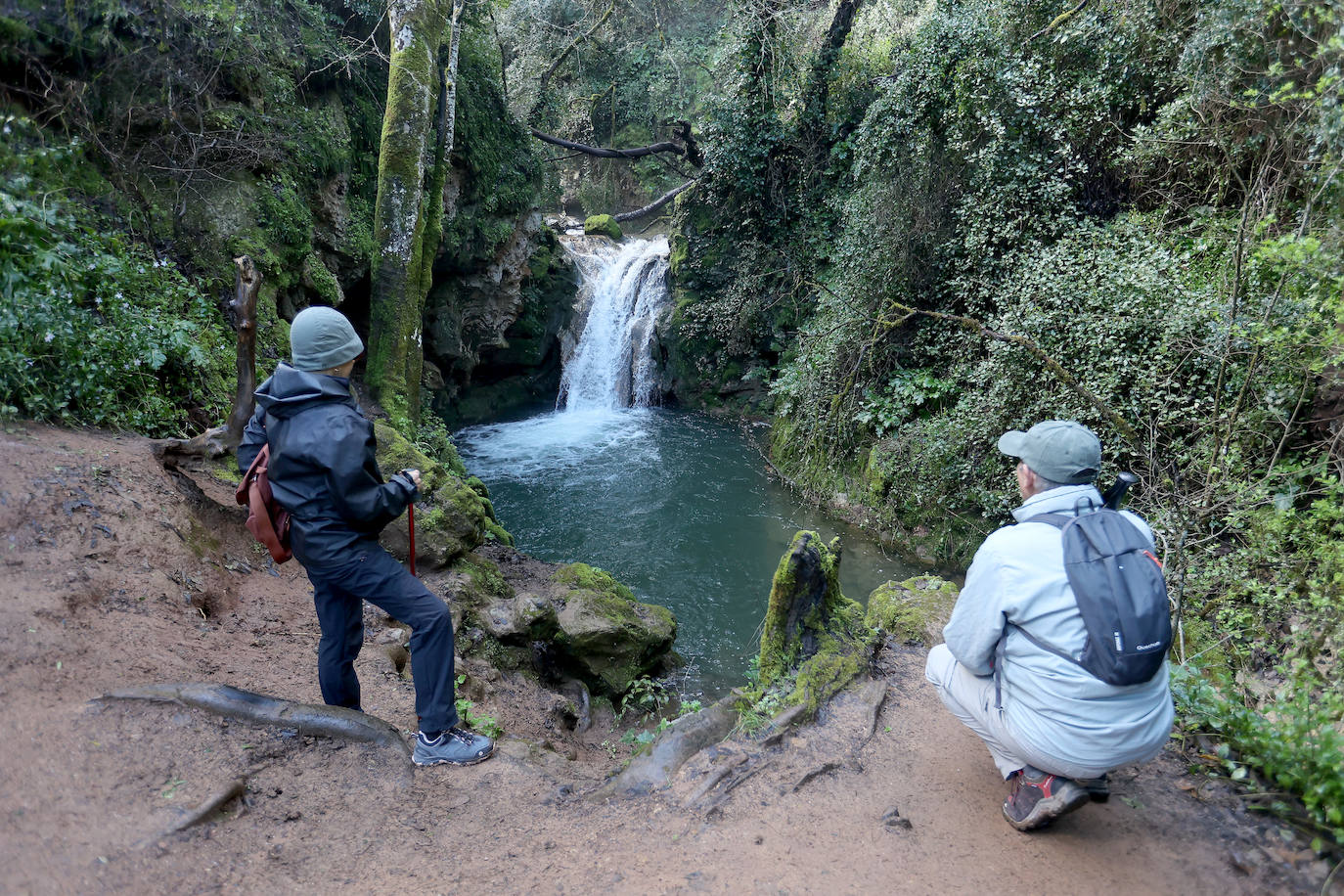 El inusual estado de los Baños de Popea tras las lluvias, en imágenes