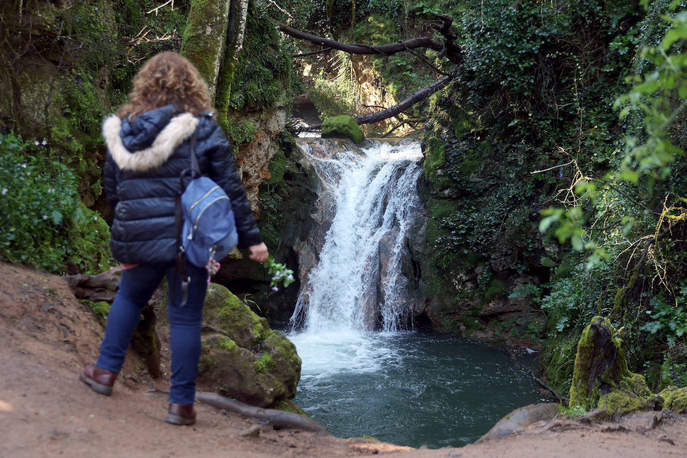 El inusual estado de los Baños de Popea tras las lluvias, en imágenes