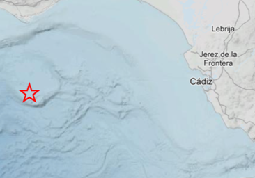 Registrado un terremoto de magnitud 4,3 en el Golfo de Cádiz