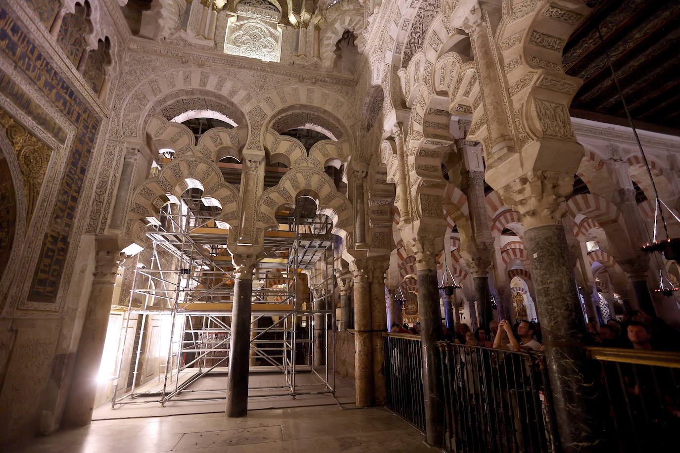 La restauración de la maqsura de la Mezquita-Catedral de Córdoba, en imágenes