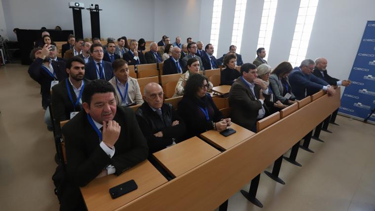 Imagen del salón de actos de la sede de la patronal cordobesa durante su asamblea general