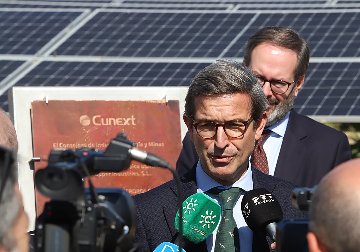 El consejero de Industria de la Junta, Jorge Paradela