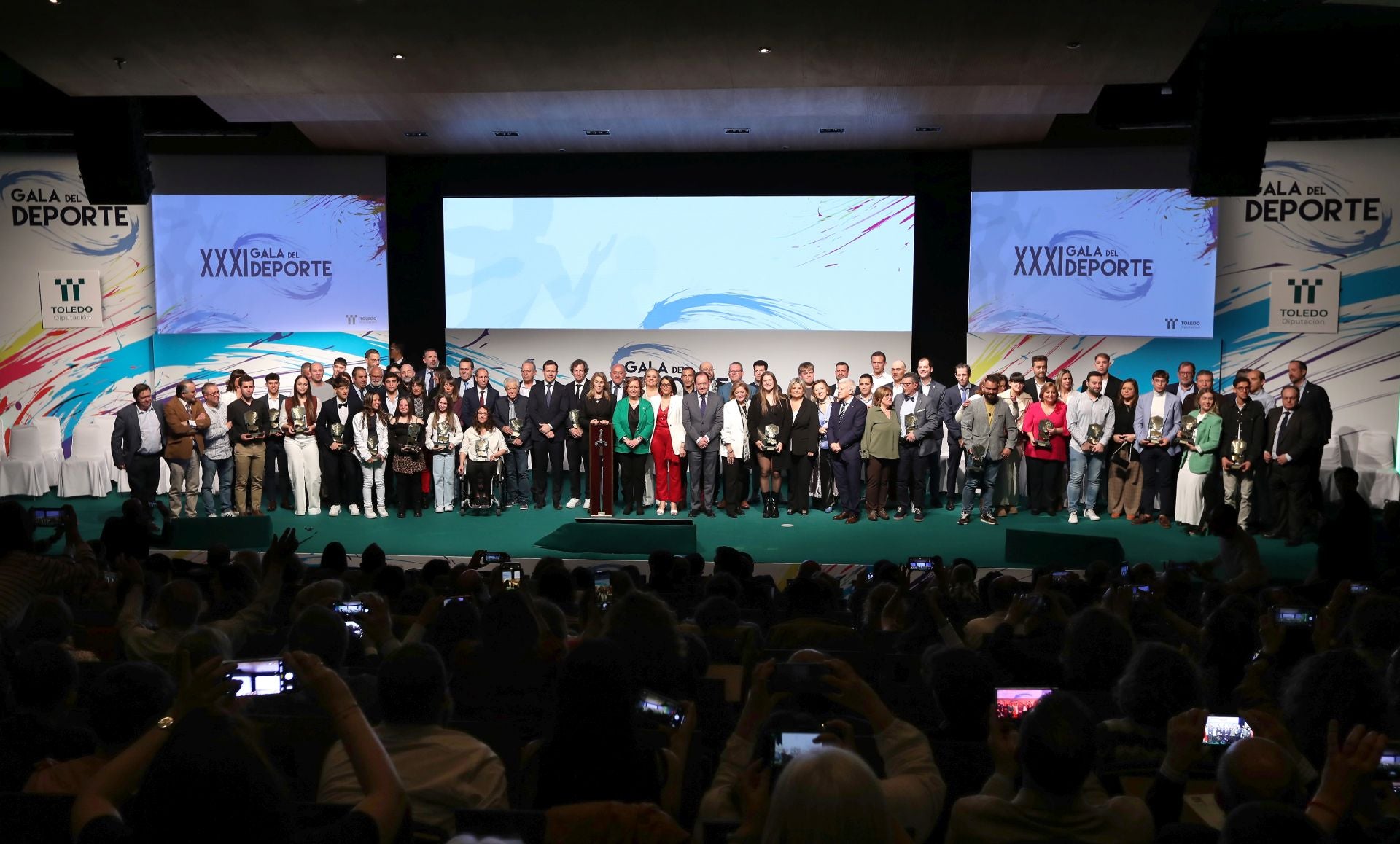 El gran podio de la Gala del Deporte de la Diputación de Toledo: las fotos de todos los premiados