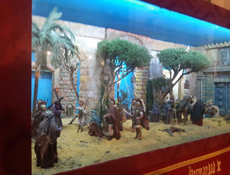 Soldados romanos ante Jesús Nazareno