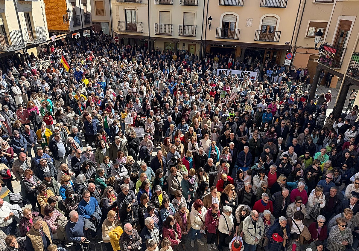 Concentración en San Esteban de Gormaz (Soria)