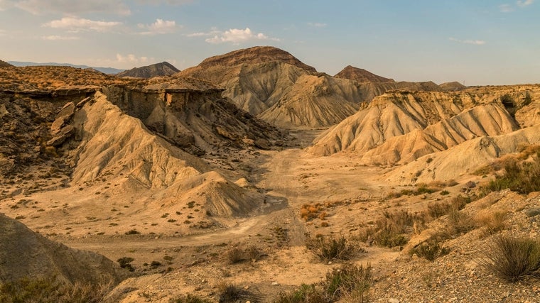 Una de las ramblas más conocidas del Desierto de Tabernas