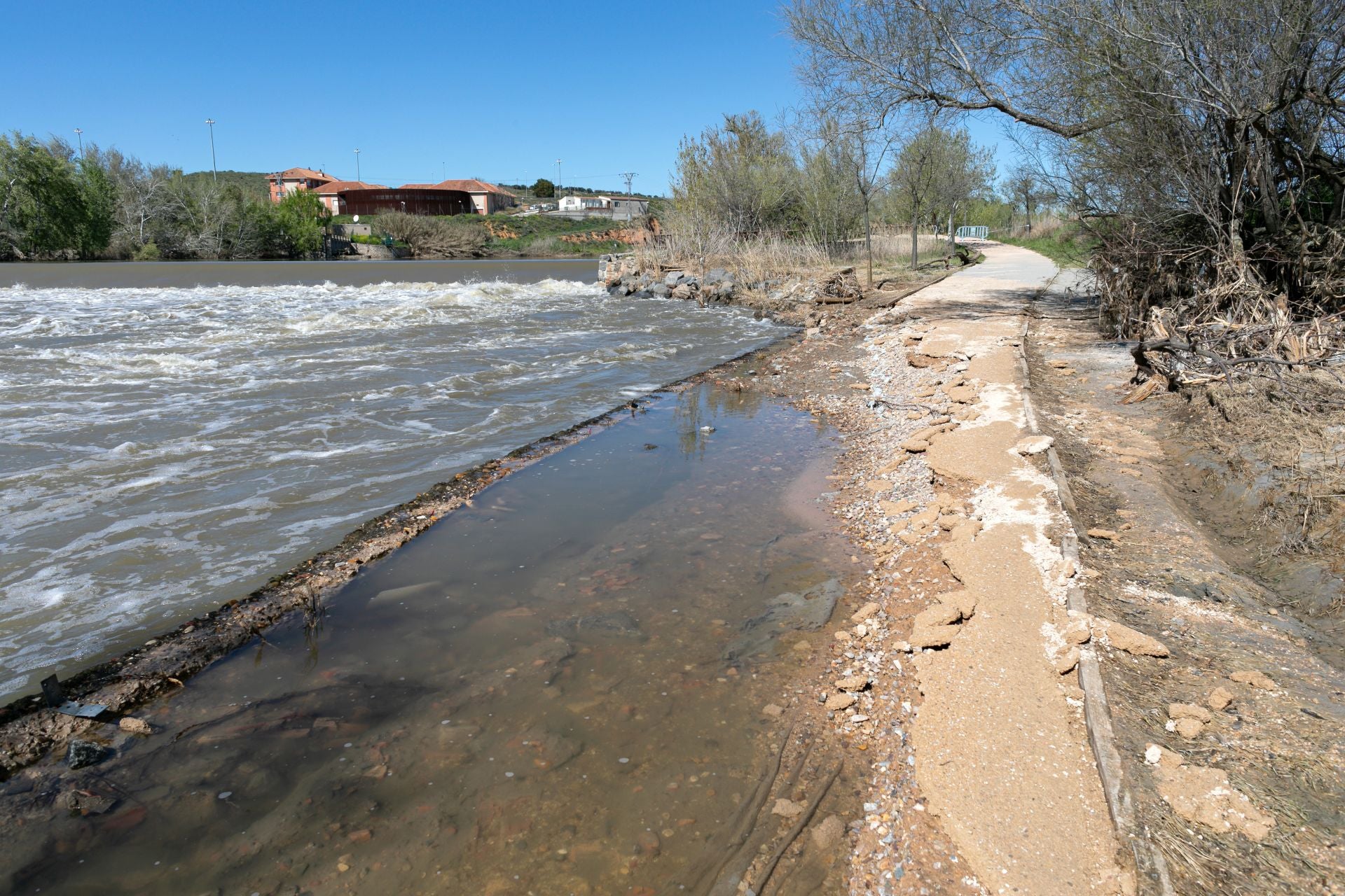 Las imágenes de la destrucción de la senda ecológica de Toledo