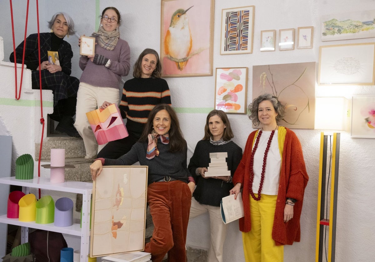 Curra Rueda, Laura Peralba, Almudena Casas, Alejandra Domic, María Álvarez y Silvia Villamor (desde la izquierda)