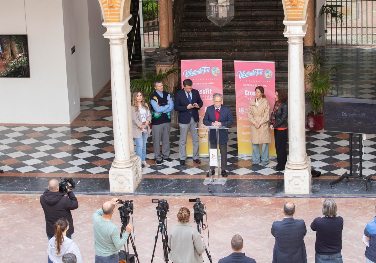 El presidente de la Institución provincial durante la presentación de la cita